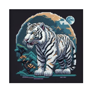 White Tiger Pixel